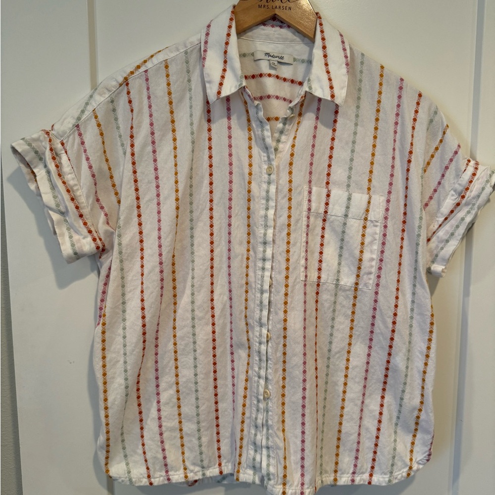 Madewell button down short sleeve